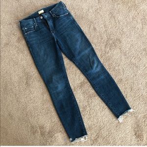 Mother Jeans, no holes, dark blue